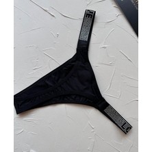 Intive Lingerie Feel Love Yanları Parlak Taşlı Esnek Rahat Tanga -1017