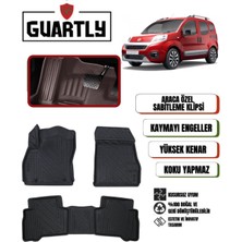 Guartly Fiat Fiorino Dizel 2020 ve Sonrası Uyumlu Araca Özel Premium 4d Havuzlu Oto Paspas Takımı