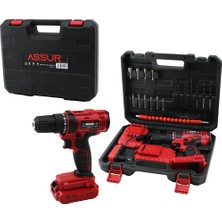 İlk El Grup Ieg™ Darbeli Kırmızı Şarjlı - Yedek Batarya Matkap Seti Çantalı LD18 ()