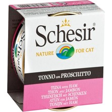 Üreticiniz Schesir Ton Balık ve Jambonlu Jöleli Konserve Kedi Maması 1 Adet 85 gr 481348