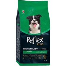 Üreticiniz Reflex Plus Adult Orta ve Büyük Irk Tavuklu Yetişkin Köpek Maması 12 kg 481348