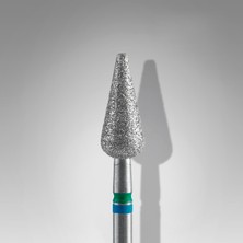 Staleks Çift Şerit Elmas Manikür Freze Ucu Mızrak Model Mavi Yeşil 12MM FA100BG050-12