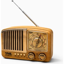 Rose Teknoloji NS-3381BT USB Bellek/ Tf Kart / Fm Radıo / Aux Destekli Nostalji  Bluetooth Hoparlör