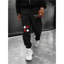 Adrift Legnd Playing Card Print Eşofman Altı