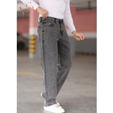 Lorda Giyim Erkek Kot Pantalon Baggy Yuksek Bel Fermuarlı Likrasız