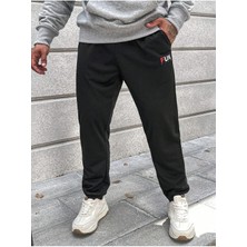 Adrift Letter Graphic Drawstring Waist Eşofman Altı