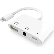 Yaman Market 3in1 Iphone-Ipad Lightning To Kulakılık ve USB Kamera Okuyucu OTG-(5775) - KB002H-6J5FK5