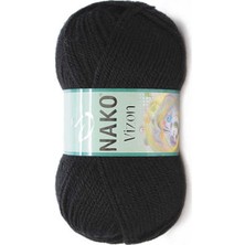 Nako Vizon (5 Adet) 217 Siyah El Örgü Ipliği