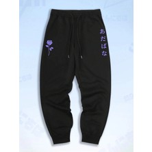 Adrift Anime Guys Floral Print Eşofman Altı