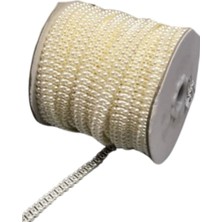 Almira Butik Dikilebilir Sıralı Inci En 1 cm Krem 10 Metre