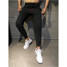 Adrift Relax Family Xf Erkek Siyah Yazlık Slim Fit Dar Kesim Jogger Eşofman Altı RLX044513