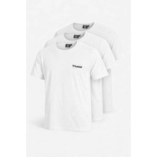 Hummel Jullian 912390-9001 3lu Beyaz Erkek Günlük Tişört