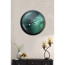 Kasva Concept 40 cm Siyah Metal Taş Görünümlü Duvar Saati