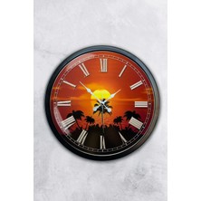 Kasva Concept 40 cm Siyah Metal Joker Duvar Saati