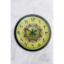 Kasva Concept 40 cm Siyah Metal Çini Deseni Duvar Saati