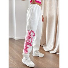 Adrift Qutie Letter Graphic Elastic Waist 4 Mevsim Eşofman