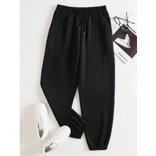 Yasolin Unisex Kadın/erkek Özel Renkli Düz Paça Lastik Eşofman Altı Jogger