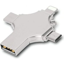Hayat Store Otg 4in1 Cep Telefonu Çok Fonksiyonlu USB Flash Bellek 64 GB Type-C, Micro Sd ve Kart Okuyucu