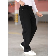 Lorda Giyim Erkek Kot Pantalon Baggy Yuksek Bel Fermuarlı Likrasız