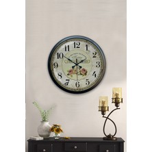 Kasva Concept 40 cm Siyah Metal Akrep Burcu Duvar Saati