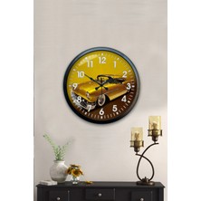 Kasva Concept 40 cm Siyah Metal Berber Duvar Saati