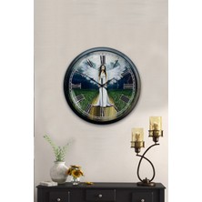 Kasva Concept 40 cm Siyah Metal Mutfak Duvar Saati