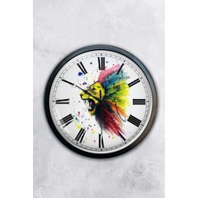 Kasva Concept Hediyelik 40 cm Siyah Metal Dekoratif Duvar Saati