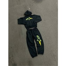 Kalic Studio Ünisex Alt Üst Eşofman Takımı Siyah