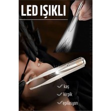 Yaman Market Hsnet LED Işıklı Cımbız Kirpik Kaş Cımbız Epilasyon Cımbızı - KB002H-6IPB99