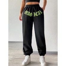 Adrift Coolane Letter Graphic Elastic Waist 4 Mevsim Eşofman