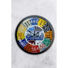 Kasva Concept Hediyelik 40 cm Siyah Metal Mexicano Duvar Saati