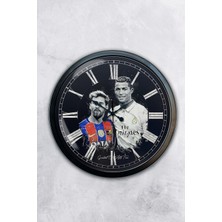 Kasva Concept 40 cm Siyah Metal Telegraph Duvar Saati