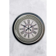 Kasva Concept 40 cm Siyah Metal Roma Rakamlı Duvar Saati
