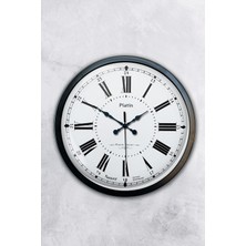 Kasva Concept 40 cm Siyah Metal Sosyal Mesaj Duvar Saati