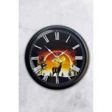 Kasva Concept 40 cm Siyah Metal Eski Ev Duvar Saati