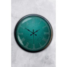 Kasva Concept Hediyelik 40 cm Siyah Metal Sezgi Duvar Saati