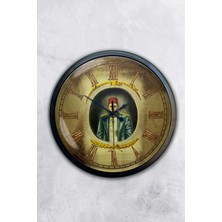 Kasva Concept 40 cm Siyah Metal Aslan Duvar Saati