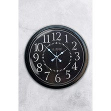 Kasva Concept 40 cm Siyah Metal Modern Tasarım Duvar Saati