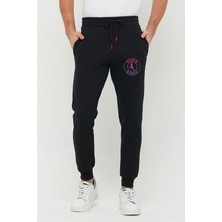Adrift Erkek Siyah Slim Fit Dar Kesim Jogger Eşofman Altı 2 Iplik Şardonlu RLX044513