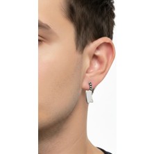 Winy Concept Balta Figürlü Modern Tasarım Erkek Çelik Halka Küpe