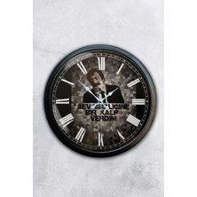 Kasva Concept 40 cm Siyah Metal Müslüm Gürses Duvar Saati