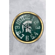 Kasva Concept Hediyelik 40 cm Gold Metal Bizans Duvar Saati