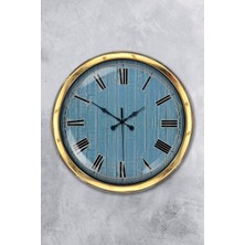 Kasva Concept Hediye 40 cm Gold Metal Milano 2 Duvar Saati