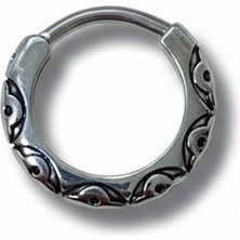 Winy Concept Modern Tasarım Unisex Çelik Halka Küpe - 14 mm