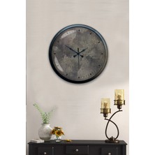 Kasva Concept 40 cm Siyah Metal Kuş Duvar Saati