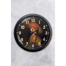 Kasva Concept Hediyelik 40 cm Siyah Metal Osmanlı Duvar Saati