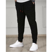Adrift Relax Family Xf Erkek Yazlık Siyah Jogger Eşofman Altı Dar Paça Slim Fit RLX044513