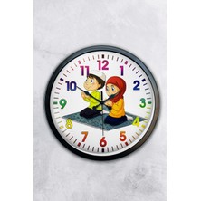 Kasva Concept 40 cm Siyah Metal Diş Hekimi Duvar Saati