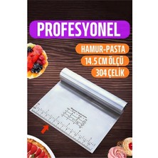 Yaman Market Hsnet Hamur Kesici Spatula Profesyonel 304 Paslanmaz Çelik - KB002H-6IOKH5