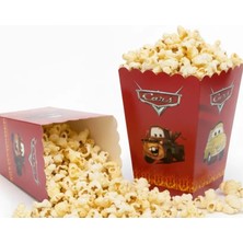 Cars Temalı Mısır Kutusu 8'li Popcorn Kutusu